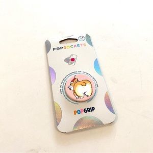 POPSOCKETS NWT A Corgi Christmas Phone Grip and Stand With Swappable Top C1